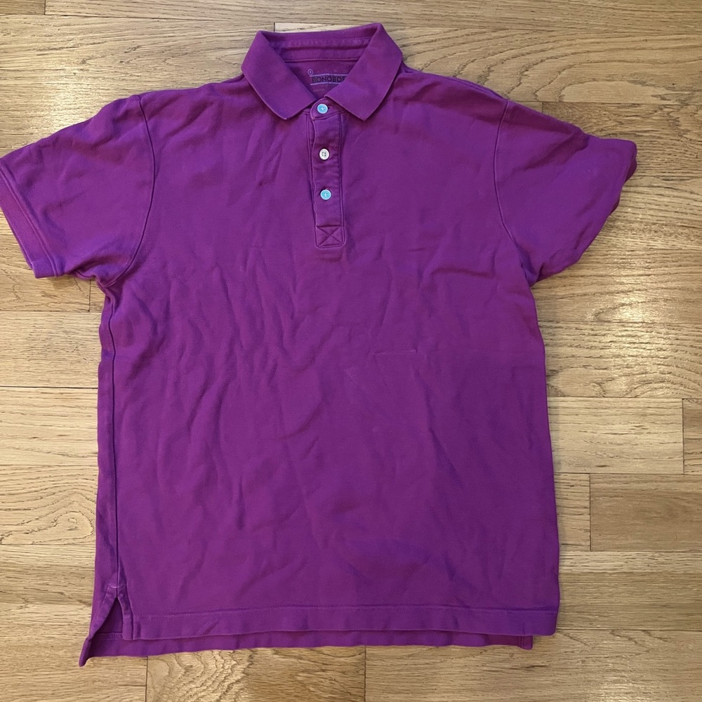 Bonobos Men's Purple Polo Shirt (Small)